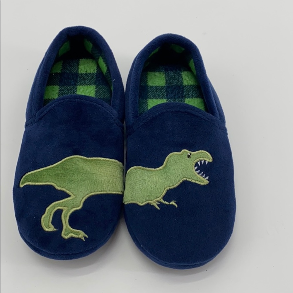 Dinosaur Navy Slippers - House shoes